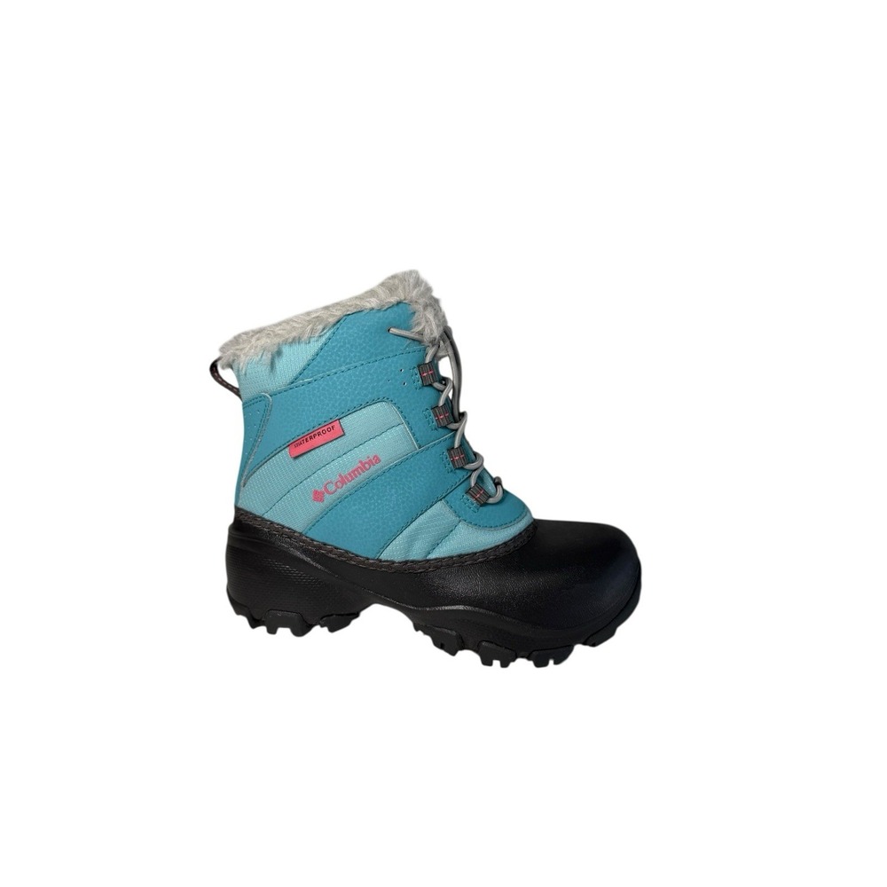 Columbia Youth Bugaboot Plus IV Omni-Heat Boot- Blue/Black Girls Size 1Y NO BOX